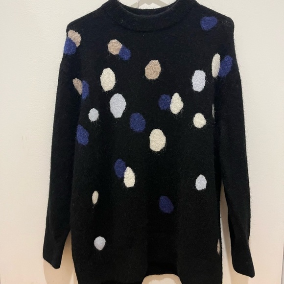 And Other Stories black sweater with colourful dots paint brush - Picture 1 of 8